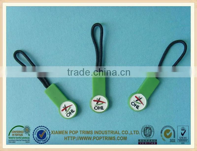 soft rubber zipper slider puller
