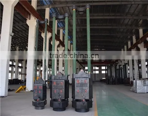 Juli brand crawler crane pile driver, vertical pile leads, diesel pile hammer with used crawler crane