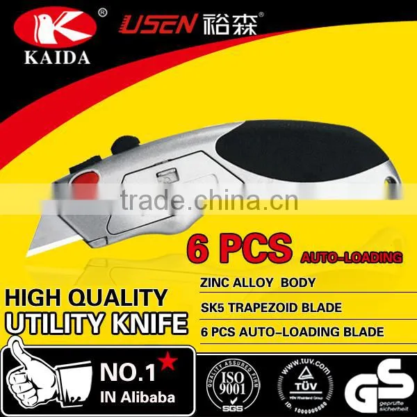 Heavy Duty wallpaper tool knife With 5 PCS extra Blades