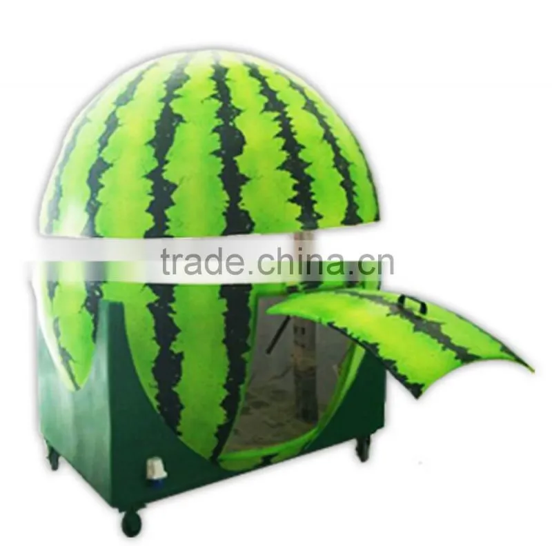 watermelon trailor purely hand made outdoor fiberglass high glossy juice bar kiosk/food kiosk/coffee kiosk design