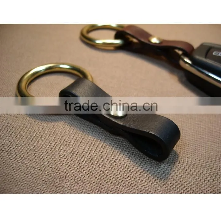 Fashion Leather Key Chain Handmade Cars Key Chain, Copper Ring Key Ring