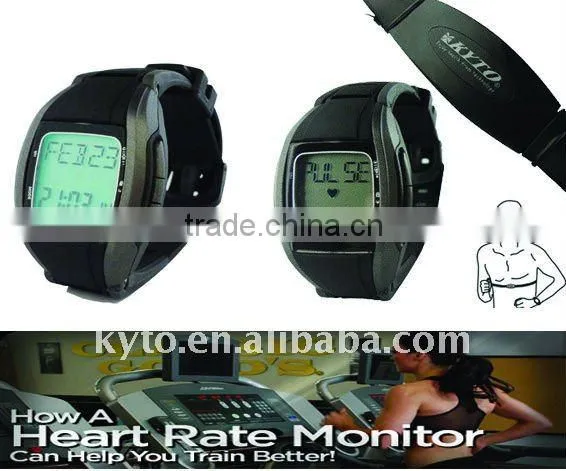 KYTO wireless heart rate watch exercise in training zones