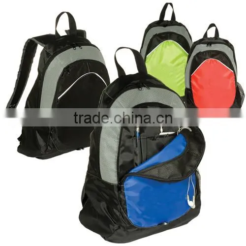 adjustable straps 210D polyester backpack factory