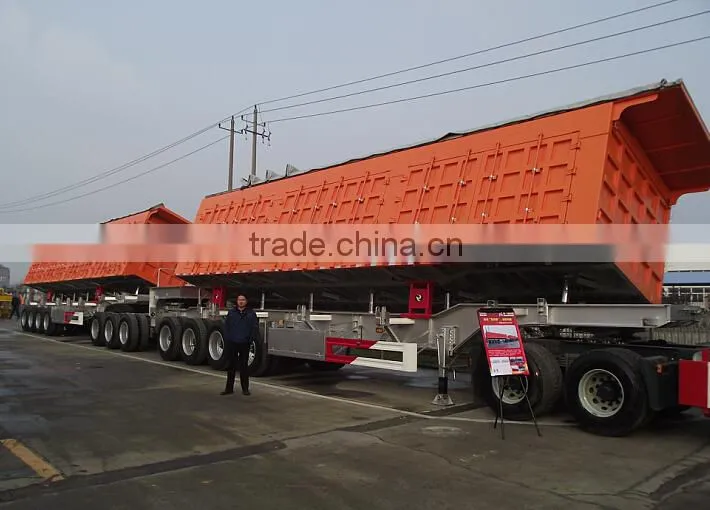Mongolia tri-alxe Side Tipper Trailer