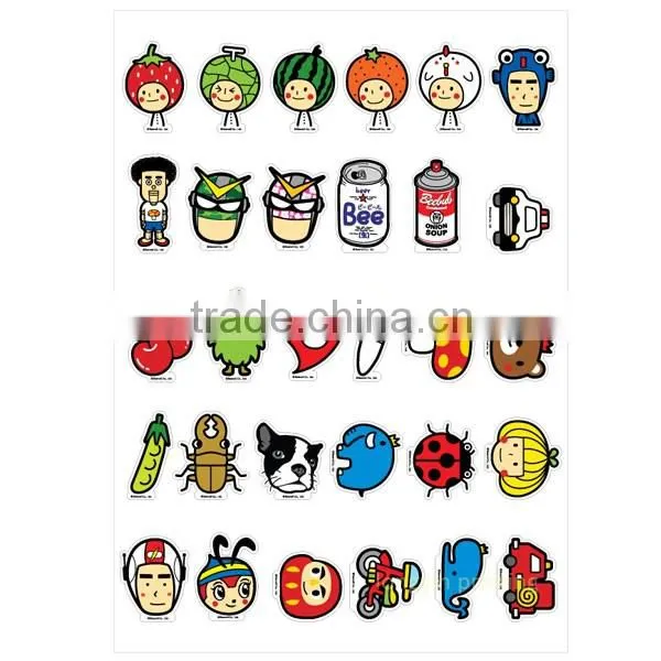 Custom art paper /PVC sticker, cartoon sticker printing
