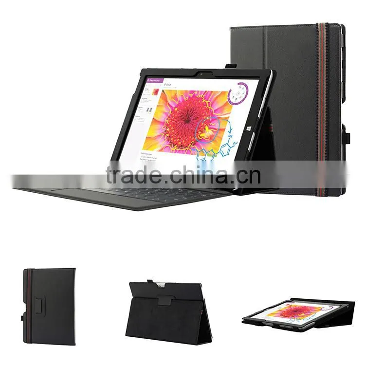 PU leather Leather Cue Case , Case for Microsolf Surface 3