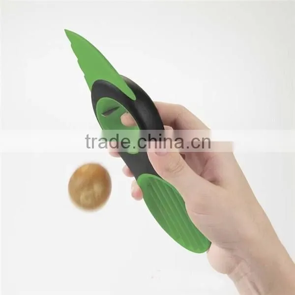 Amazon hot selling multifunctional plastic avocado cutter pitter