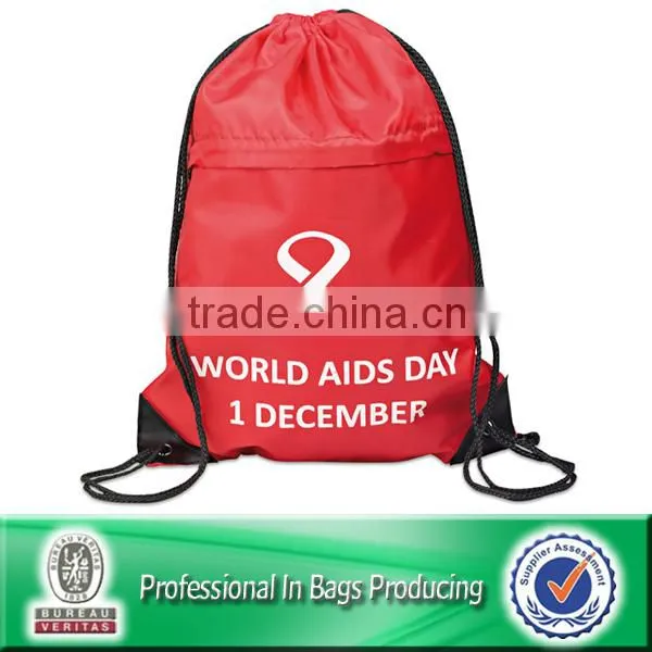 Custom Cheap Drawstring Printing Backpack Bag Shoe Bag