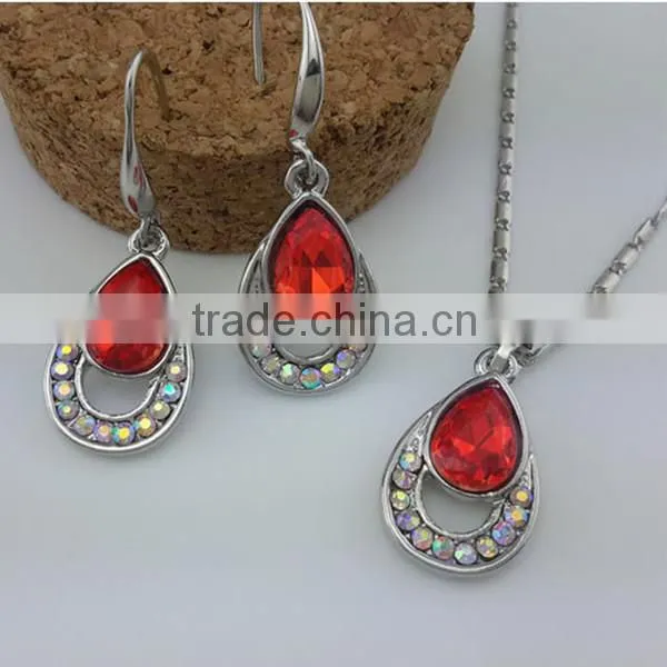 small order crystal african fashion jewelry set, artificial jewelry set