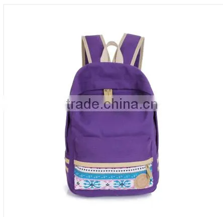 custom backpack colorful travel casual canvas backpack bag