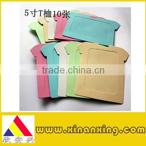 round design paper photo frame with window