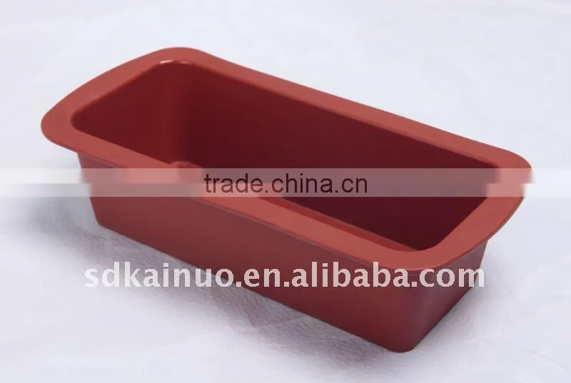 Eco-friendly microwave safe silicone rubber cake loaf cake tins