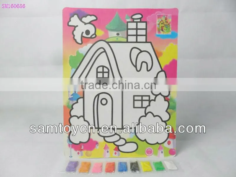 Children sand painting toy