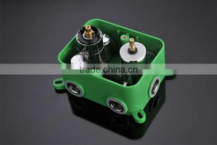 3 function square panel shower diverter valve for conceal shower temperature control thermostatic valve