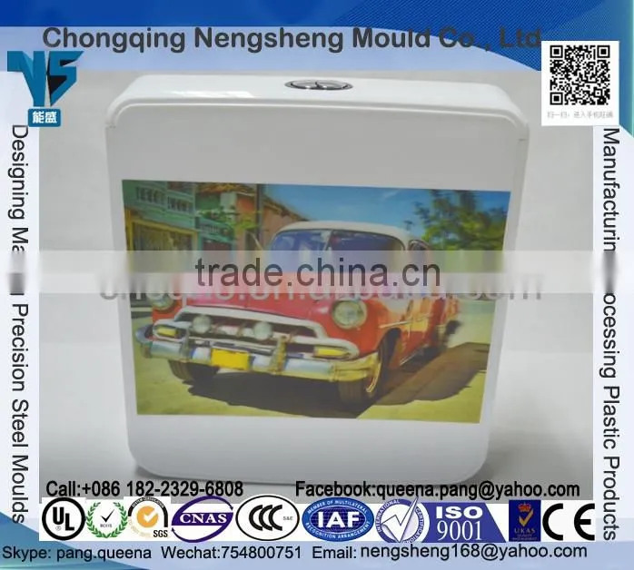 Factory direct sale 2016 newst novelty toilet plastic flush cistern with 3D Effect adhesive films.3D car pattern WCflush cistern