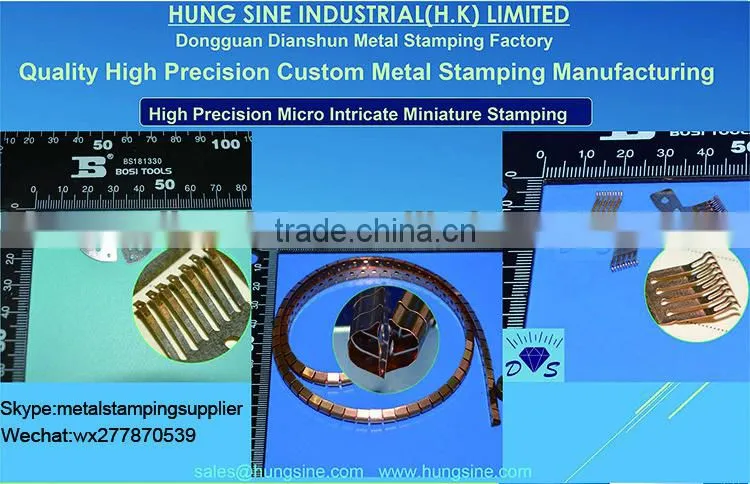 Brass copper phosphor copper stamping metal parts with bimetal silver contact for double outlets Universal wall switch socket