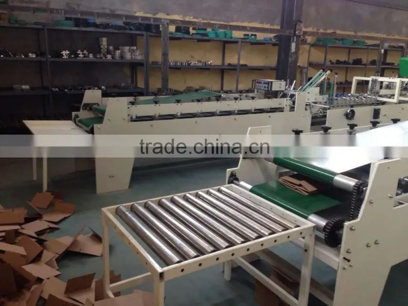 alibaba recommend small box folder gluer machine /carton box making mahcine price made in china