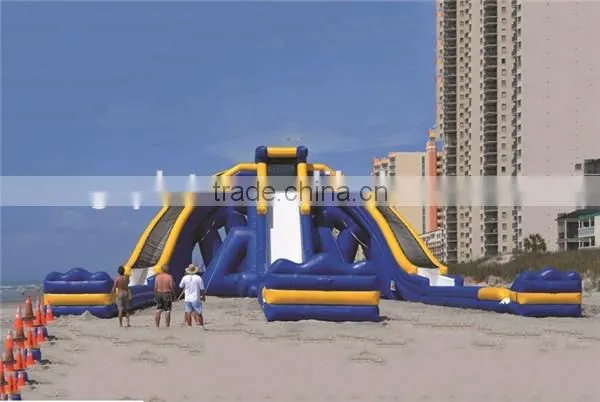 beach inflatable water slide city, inflatable foam slip n slide for outdoor have fun