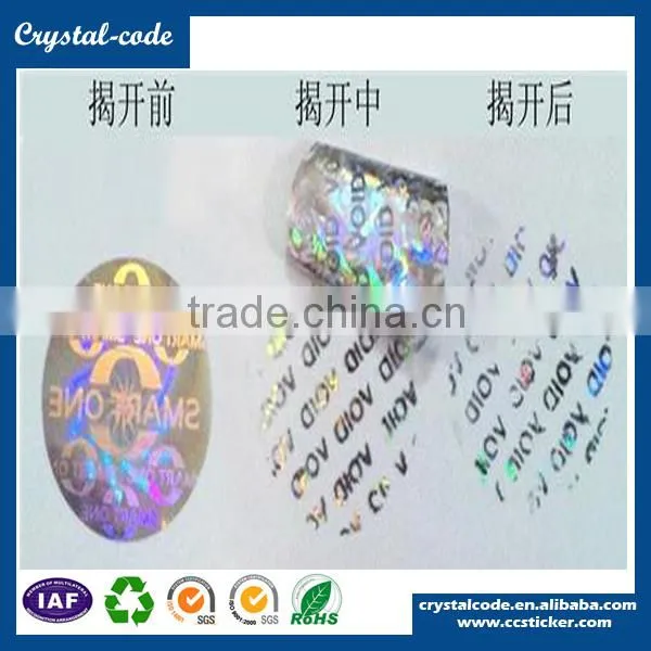 Adhesive paper roll clear transparent round label