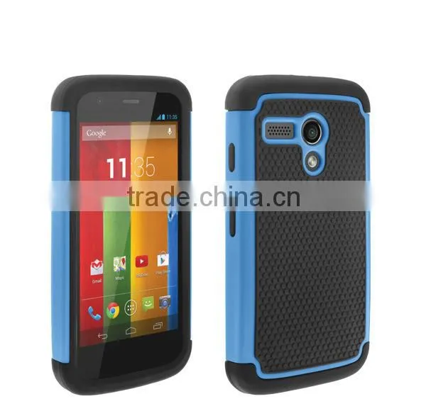 Cell phone hybrid shockproof hard case for moto g