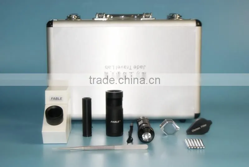 Portable Gem Testing Toolkit and Jade testing suit with 8 identifying instruments