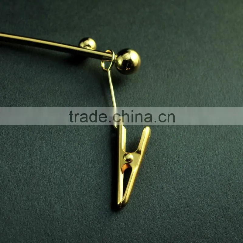 Japanese Metallic Lingerie Hanger with Clips for Luxury Sports Wear