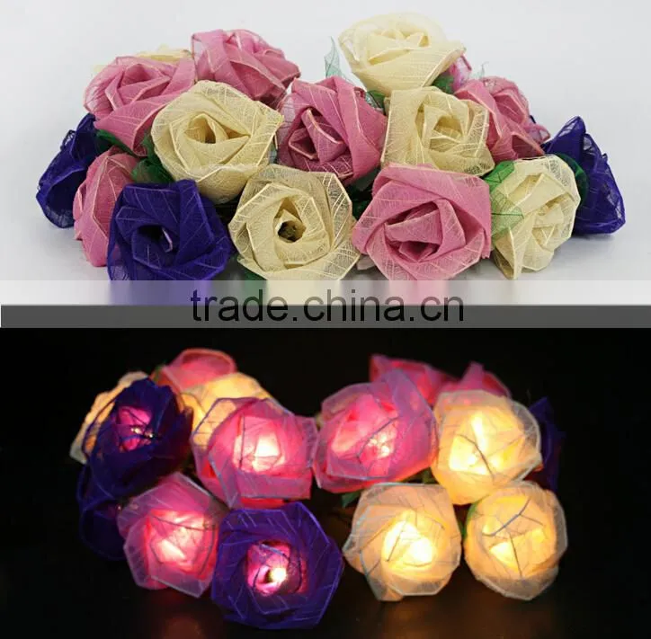 Hot Handmade Multicolor Rattan Star Moon Design String Lights For Christmas Decor Wedding Bedroom Garden and Holiday Lighting