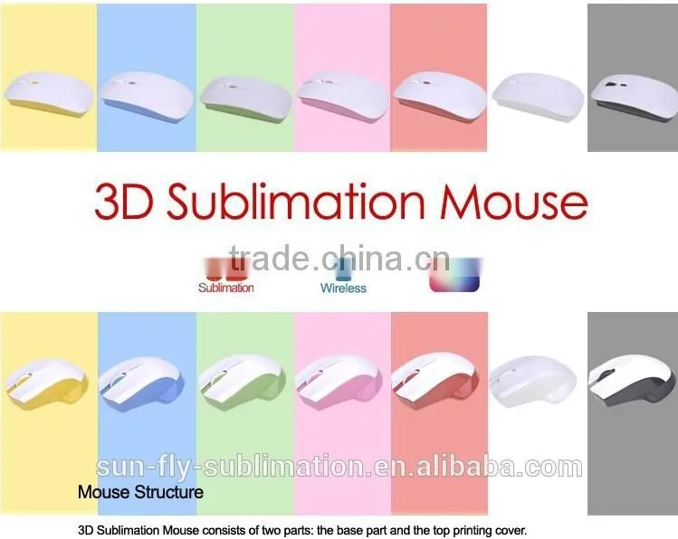 3D sublimation mouse/3D wireless mouse/ 3D optical mouse/3D wireless sublimation mouse/Hot sell 3Dsublimation mouse