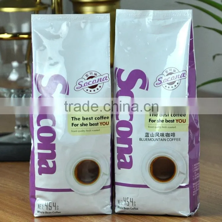 coffee bean packaging bag/plastic coffee bean packaging