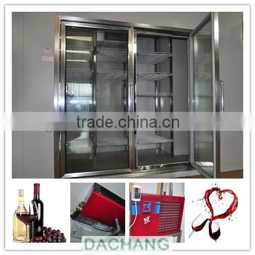 Supermarket 4-glass door walk in cold room