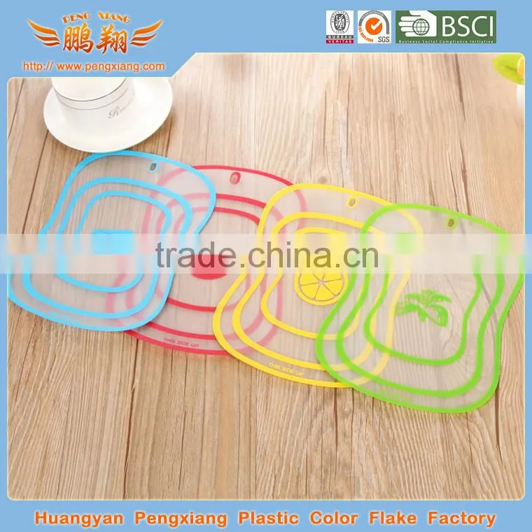 easy clean flexible thin plastic cutting board