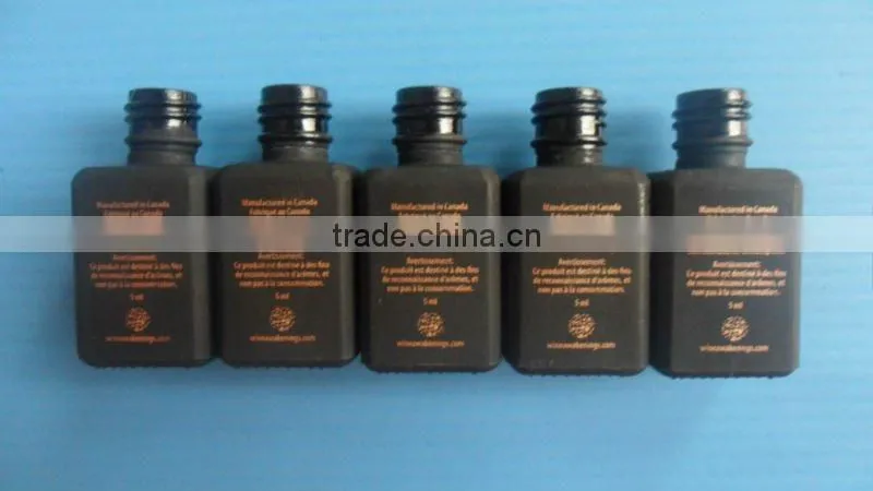 5ml square black glass perfume bottle