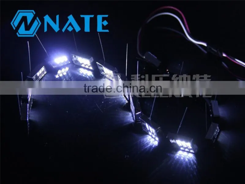 newest led light for car Dual Color Flexible Led Headlight Strip12v led factory lighting