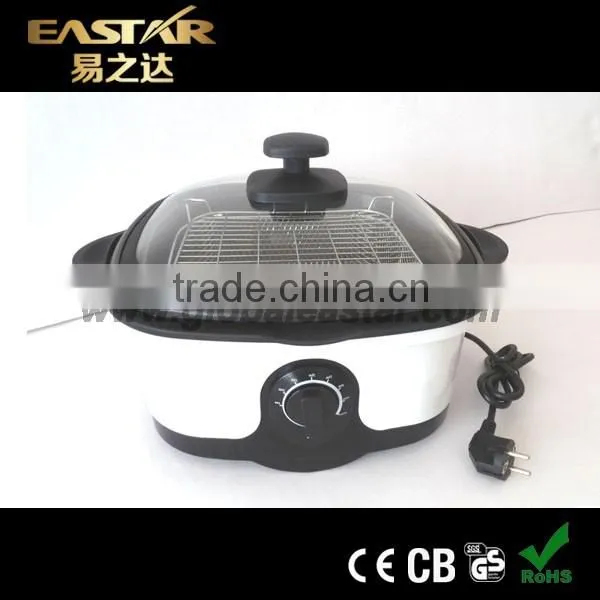 Eastar cooking 8 in 1 hot selling Multi-cooker Slow cook, fry, steam, roast, grill, braise, fondue, scallop any pot can be put
