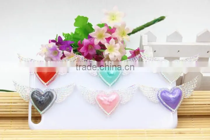 flatback resin shining butterflies for hair resin cabochons rein crafts for kids hair phone accessaries
