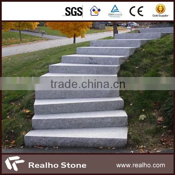 black granite stairs steps