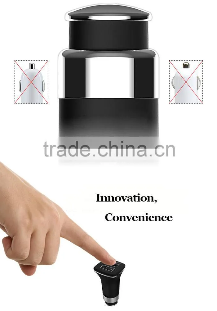 Bullet shape mini car charger wireless car charger for mobile phone