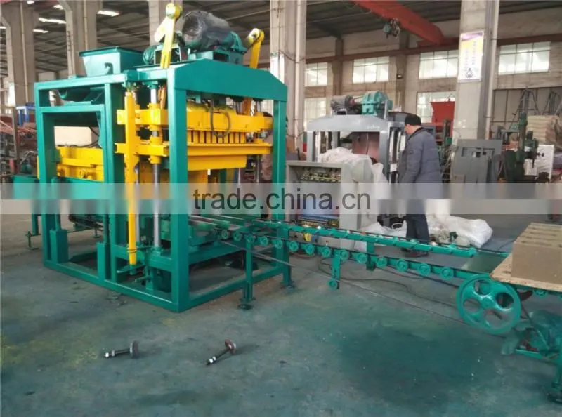 QTJ4-25 cement paver block making machine production line/automatic concrete block machine