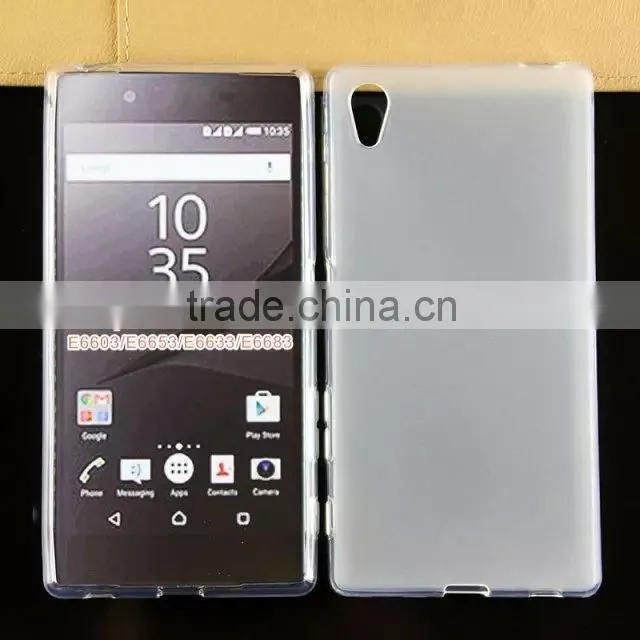 Best selling products pudding soft tpu back cover Case good quality tpu case for sony xperia z5 made in china