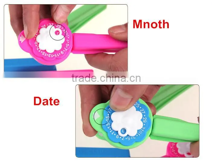 Plastic Flower Bag Clip,Flower Head With Date seal Clip