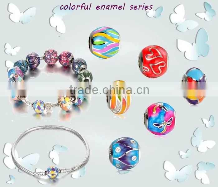 Fancy Coming S925 Silver Enamel Acrylic Charm