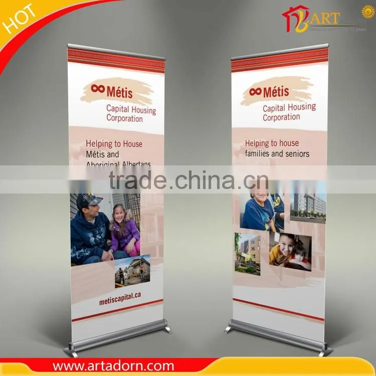 Short Deliver Time Pvc Printing Banner Including Custom Printed Design Print Banner Stand