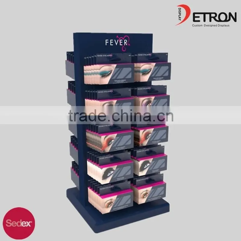 Cheap Cosmetic Black Acrylic Display Stand for Eye Shadow