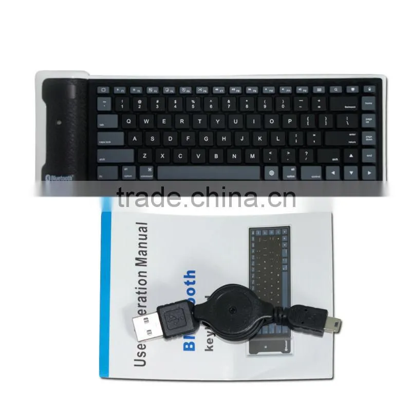 Flexible wireless bluetooth mini keyboard bluetooth keyboard for 5 inch andriod tablet