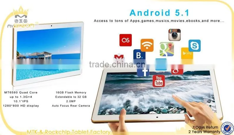 10.1 inch Android 5.1 Tablet Dual SIM Card Cell phone Tablet PC 3G mobile phone