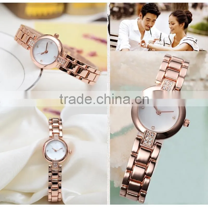 Popular hot product fashion bracelet diamond ladies watches quartz crystal