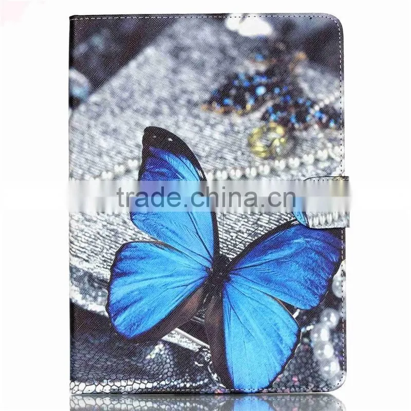 Hot Sale Canterbury Bell Design Leather Stand Holder Flip Cover For iPad Pro 9.7 Inch Tablet Leather Folio Case Wholesale