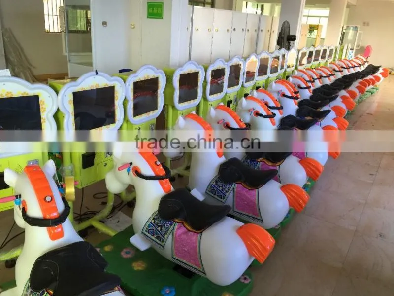 2016 kiddie ride game machine,3d kiddie ride game,horse racing kids ride game