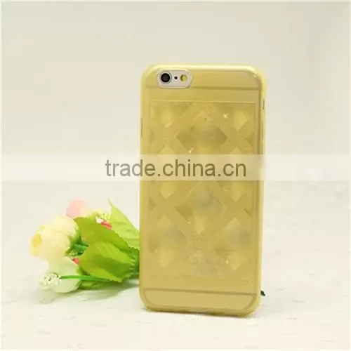 rhombus design transparent cover for iPhone 6 plus case TPU material, soft tpu case for iphone 6