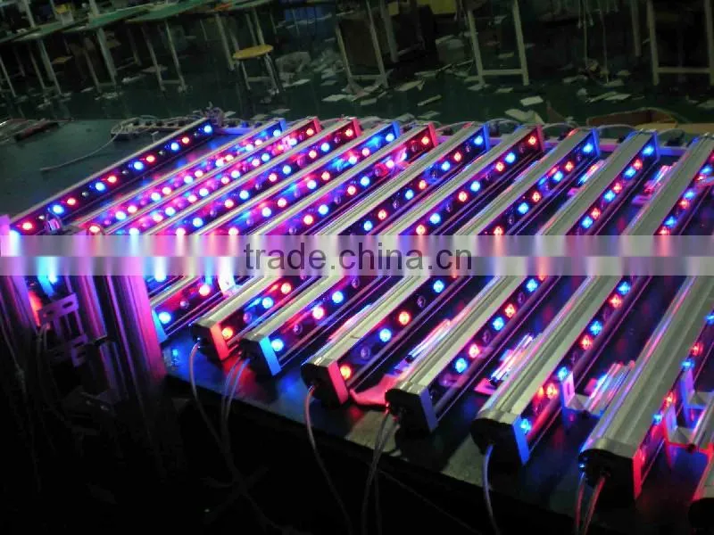 Two year warranty 18*3w led washer light waterproof Warm white/RGB RI/DMX led wall washer light
